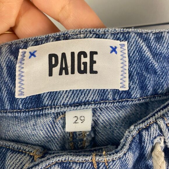 PAIGE Zoey Waist Tie Ankle Wide Leg Jeans - Picture 6 of 10